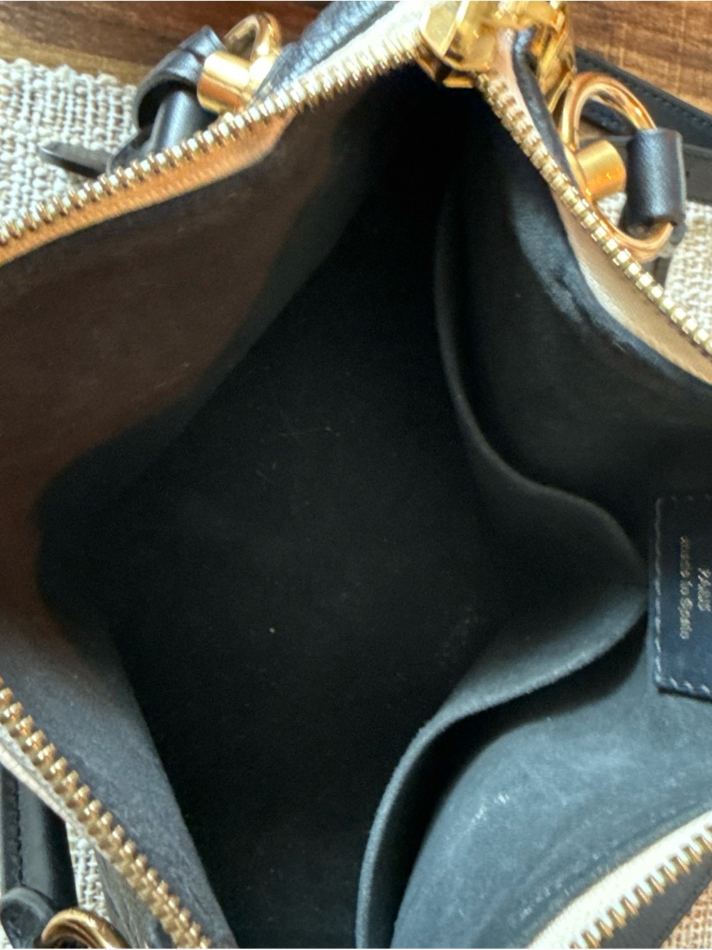 Louis Vuitton Empreinte V Tote BB Black and Cream - Picture 9 of 10